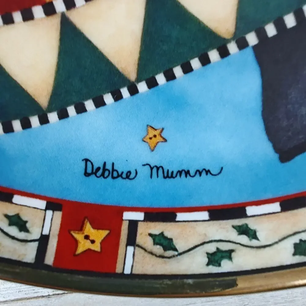 FRANKLIN MINT Royal Doulton CHRISTMAS DELIVERIES Bone China Plate By Debbie Mumm